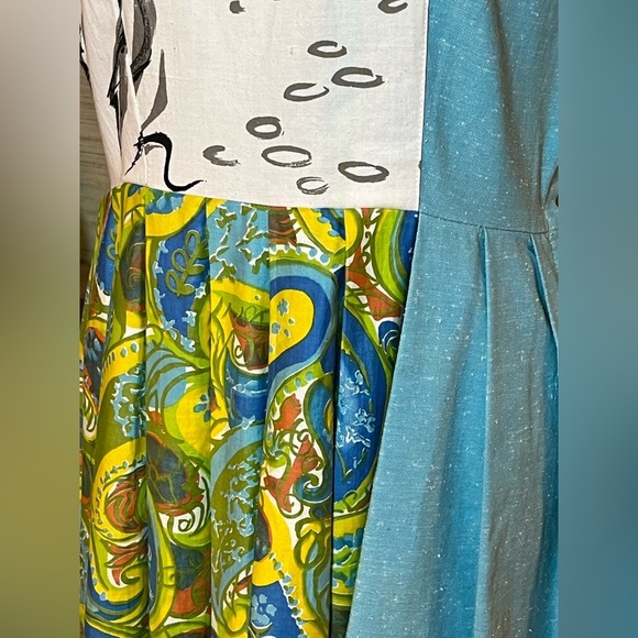 Vintage Handmade Women's Dress Size Medium Art to Wear One-of-a-Kind Unique - Picture 3 of 9